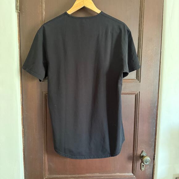 BYLT Basics | Drop Cut Short Sleeve Lux | Black Tee Shirt |  Size Large - Picture 2 of 4